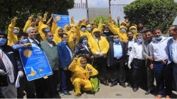  أمين العاصمة يدشن توزيع أدوات السلامة لعمال النظافة بالأمانة 28 03 2020