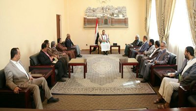 رئيس المجلس السياسي الأعلى يلتقي نخبة من المثقفين والمفكرين اليمنيين 10 01 2018